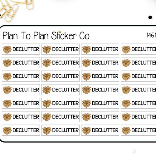 178530 Day Declutter Challenge Planner Stickers. - Etsy