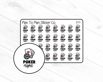 2771~~Poker Night Planner Stickers.