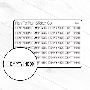 1474~~Empty Inbox Planner Stickers.
