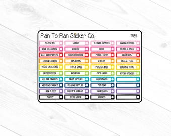 1785~~30 Day Declutter Challenge Planner Stickers.