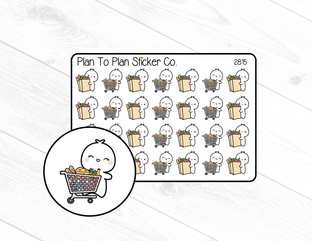 2815grocery Shopping Planner Stickers. Etsy