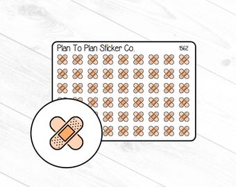 1562~~ Band aid/Sick Day Planner Stickers.