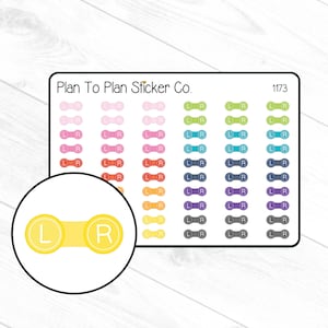 1173~~Contact Lens Cases Planner Stickers.