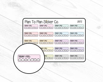 2872~~Mood Tracker Planner Stickers.