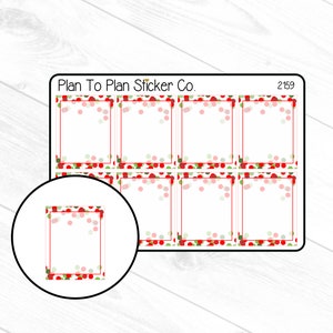 C2159~~Christmas Confetti Full Boxes Planner Stickers.