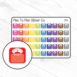 1123~~weight Tracker Planner Stickers. - Etsy
