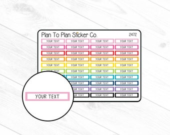 2472~~Custom Labels Planner Stickers
