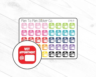 2745-9~~Vet Appt. Planner Stickers.