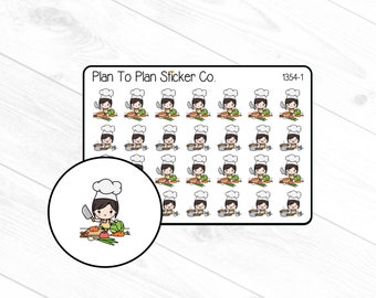 1354~~Cooking Girls Planner Stickers.