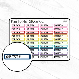 1719~~Custom Appointment @ Reminder Planner Stickers