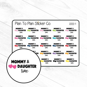 2222-1~~Mommy & Daughter Time Planner Stickers.