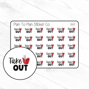 2657~~Takeout Planner Stickers.