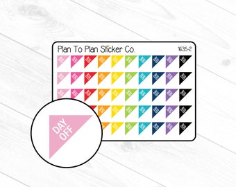 1635-2~~Day Off Corner Planner Stickers.