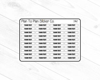 3162~~Custom Header Boxes Planner Stickers