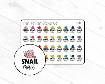 2642~~Snail Mail Planner Stickers.