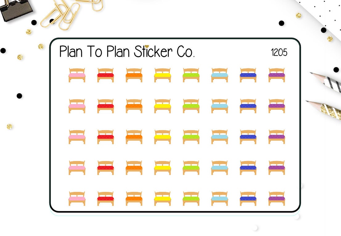 1205Bed Change The Sheets Planner Stickers. | Etsy