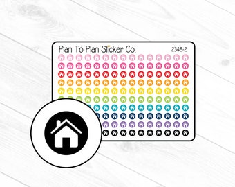 2348-2~~House Tiny Icons Planner Stickers.