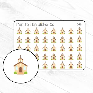 1346~~Church Planner Stickers.