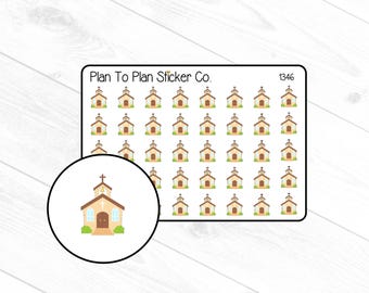 1346~~Church Planner Stickers.