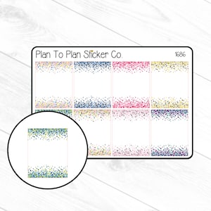 1686~~Confetti Full Boxes Planner Stickers.