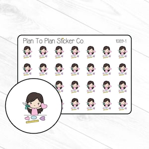 1089~~Crafting Girl Planner Stickers.