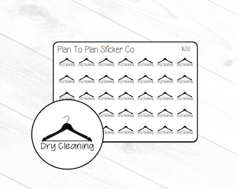 1632~~Dry Cleaning Planner Stickers.