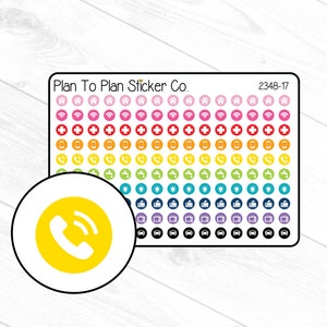 2348-17~~Monthly Bills Tiny Icons Planner Stickers.