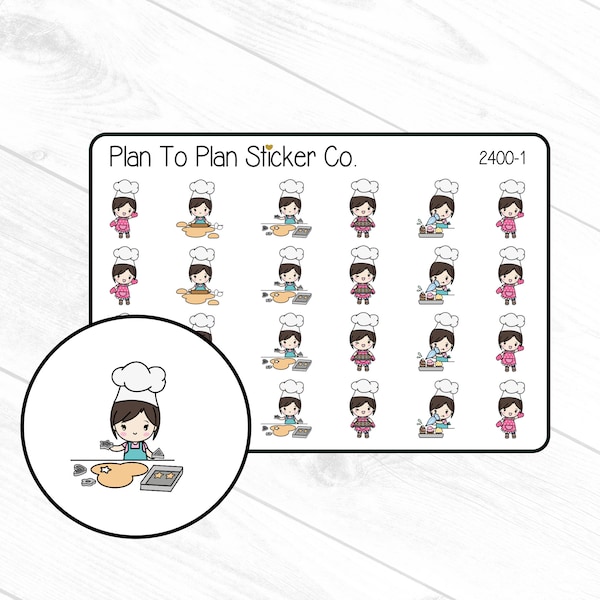 2400~~Baking Girls Planner Stickers.