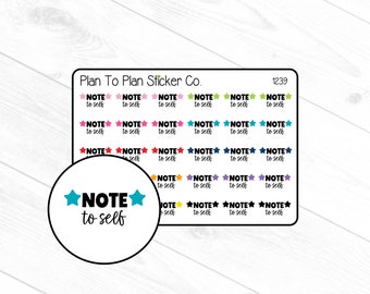 1239~~Note To Self Planner Stickers
