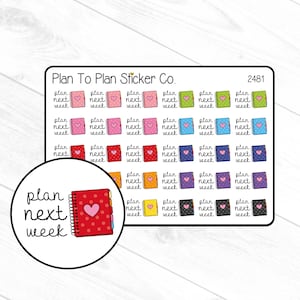 2481~~Plan Next Week Planner Stickers.