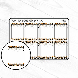 2157~~Halloween Confetti Full Boxes Planner Stickers.
