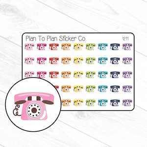 1211~~Telephone Planner Stickers.