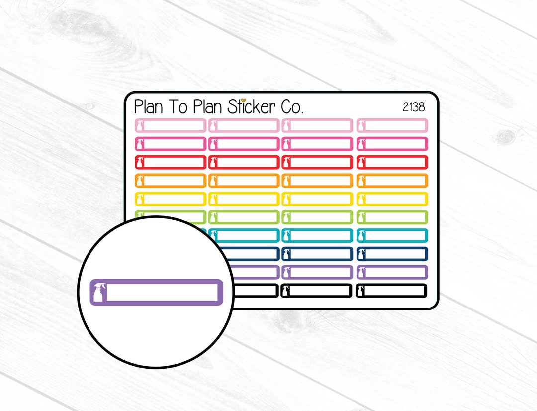 2138~~cleaning Boxes Planner Stickers. - Etsy