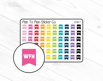 2726-1~~Work from Home Planner Stickers.