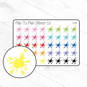 1438~~Splashes Planner Stickers.