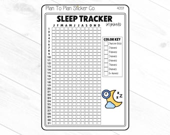 4059~~Sleep Tracker Planner Stickers.