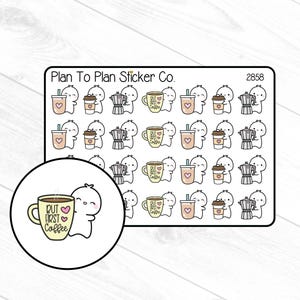 2858~~Coffee Planner Stickers