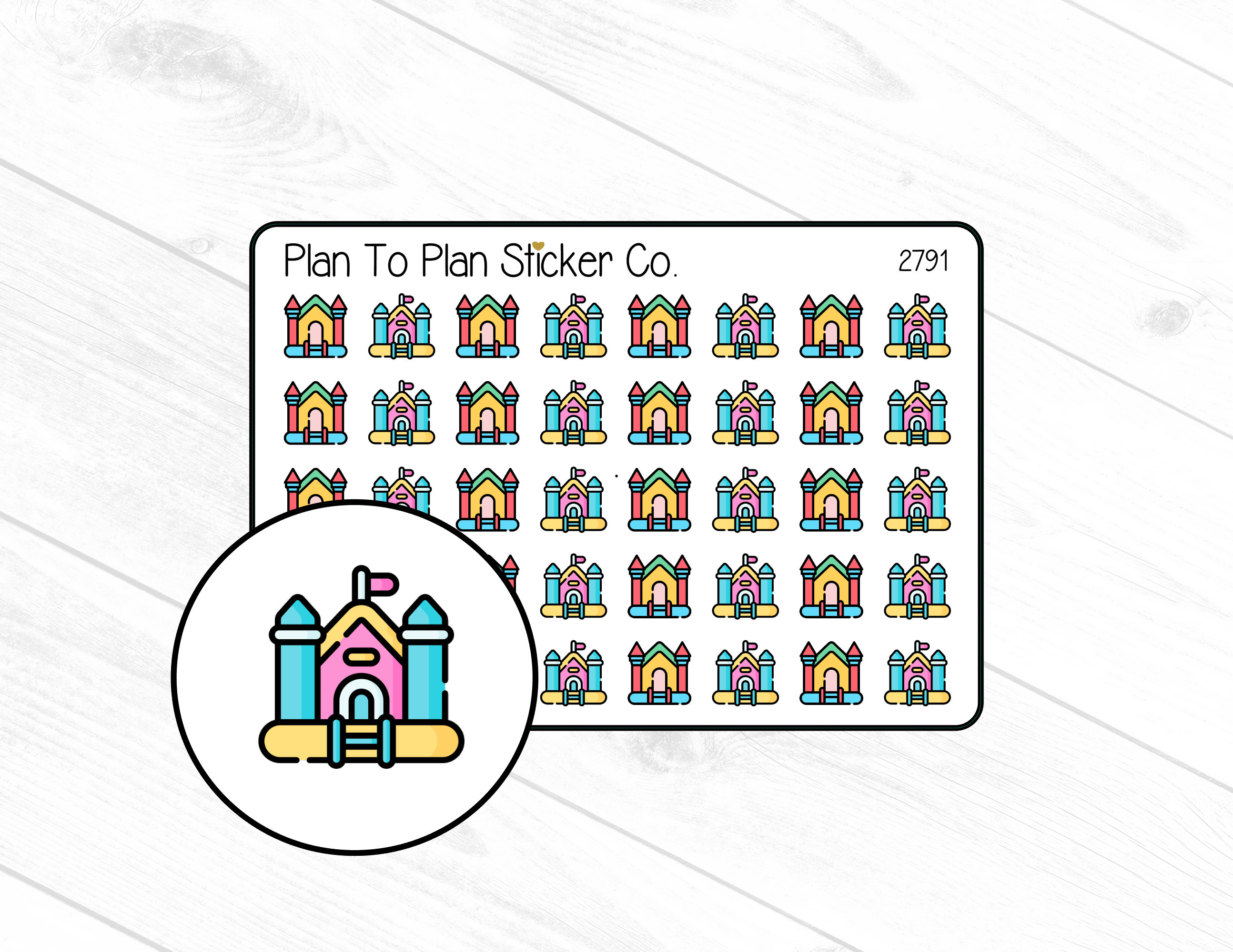 Bounce Sticker 2791~~bounce House Planner Stickers. - Etsy