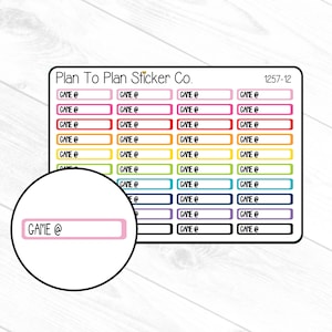 1257-12~~Game @ Reminder Planner Stickers.
