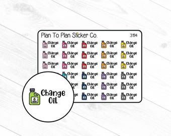 3194~~Change Oil Planner Stickers.