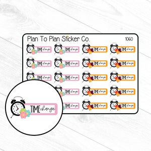 1060~~Time Change Planner Stickers.
