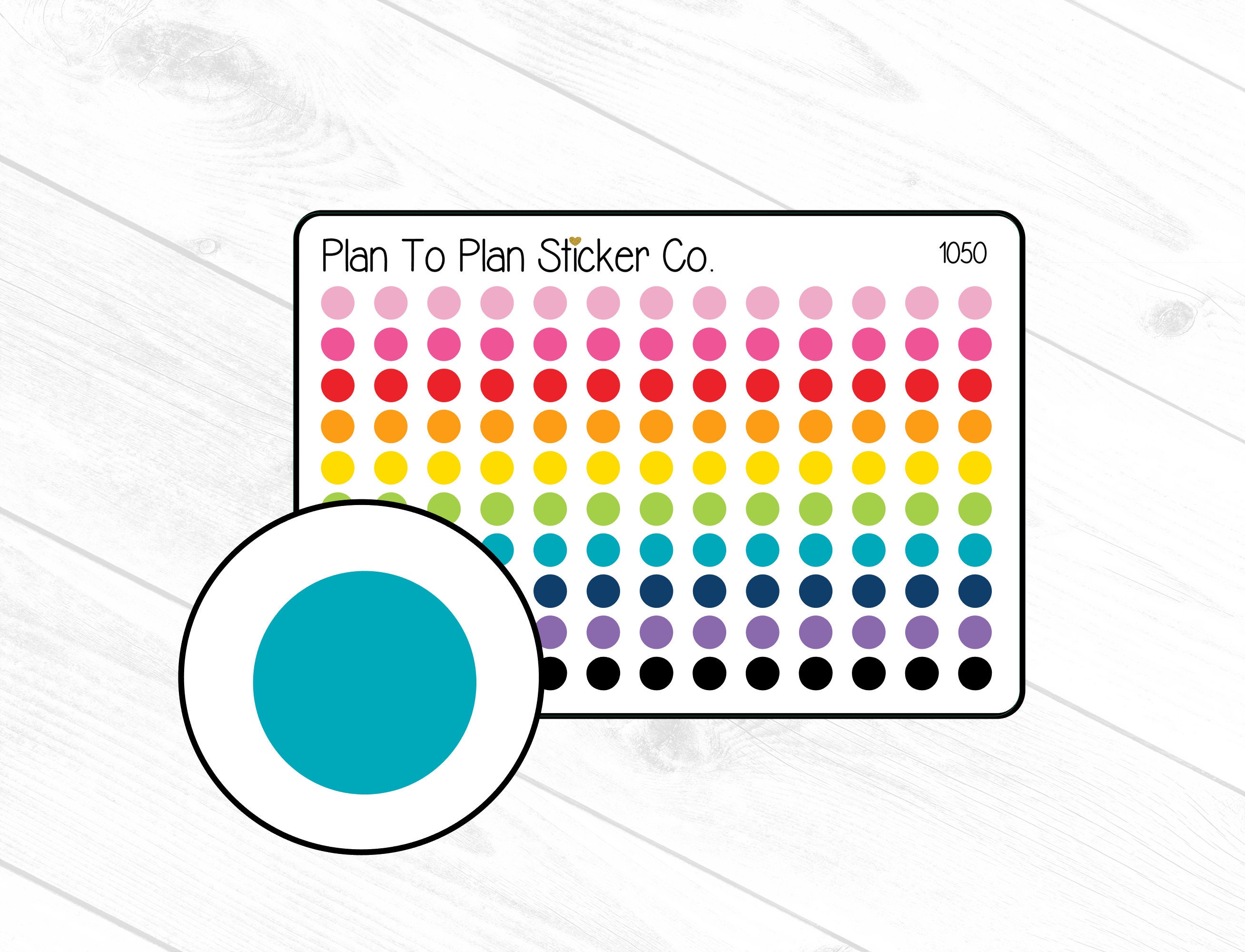 1050~~multi Colored Tiny Dot Planner Stickers. - Etsy