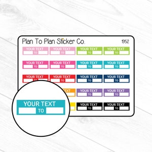 1952~~Custom Quarter Box Trackers Planner Stickers