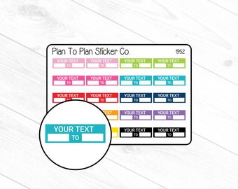 1952~~Custom Quarter Box Trackers Planner Stickers