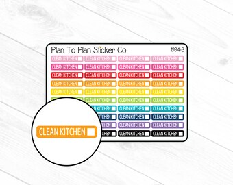 1994-3~~Clean Kitchen Planner Stickers.
