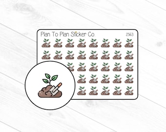 2563~~Gardening Planner Stickers.