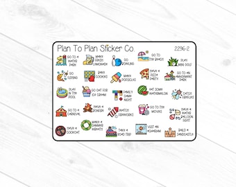 2296-2~~Summer Bucket List Planner Stickers.