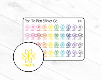 1218~~ Water Tracker Planner Stickers.