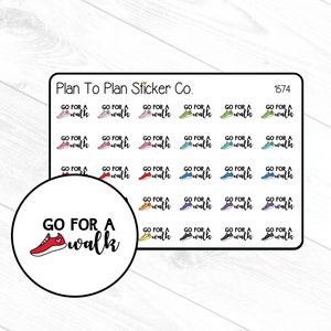 1574~~Go For A Walk Planner Stickers.