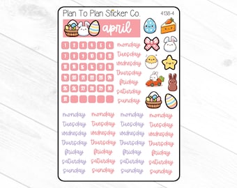 NEW! April Stickers - Journal Stickers - Journaling - Easter - Planner ...
